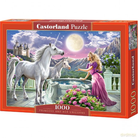 Castor 1000 elementów Księżniczka I Jednorożec [PUZZLE]