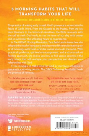 GREAT Morning Revolution | Softcover: Daily Spiritual Practices for Meaningful Moments with God (Seedbed Resources) - Tara Leach [KSIĄŻKA]