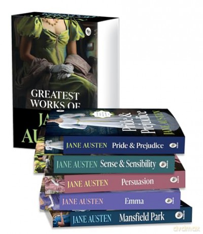 Greatest Works of Jane Austen (Set of 5 Books) - Jane Austen [KSIĄŻKA]
