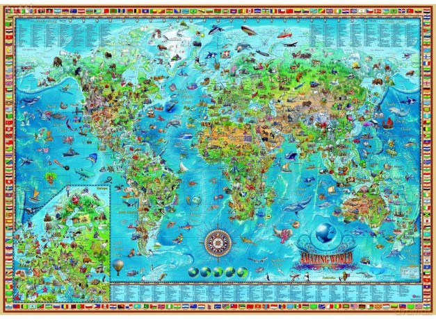 Heye 3000 elementów Amazing World [PUZZLE]