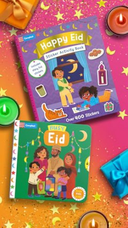 Happy Eid Sticker Activity Book: the perfect Eid gift for kids with over 400 stickers! - Campbell Books [KSIĄŻKA]