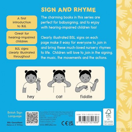 Hey Diddle Diddle BSL (Sign and Rhyme BSL) - Annie Kubler [KSIĄŻKA]