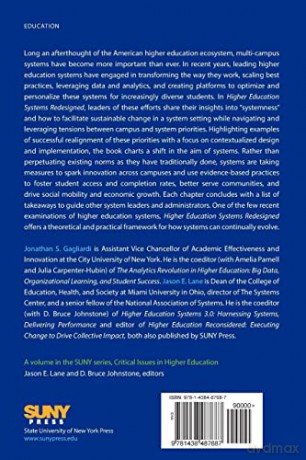 Higher Education Systems Redesigned: From Perpetuation to Innovation to Student Success (SUNY series, Critical Issues in Higher Education) - Jonathan S. Gagliardi [KSIĄŻKA]