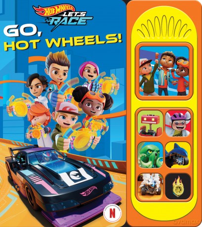 Hot Wheels Let's Race - Go, Hot Wheels! Sound Book - PI Kids - PI Kids [KSIĄŻKA]