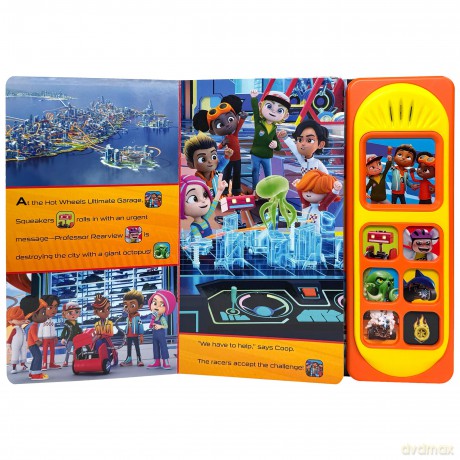 Hot Wheels Let's Race - Go, Hot Wheels! Sound Book - PI Kids - PI Kids [KSIĄŻKA]