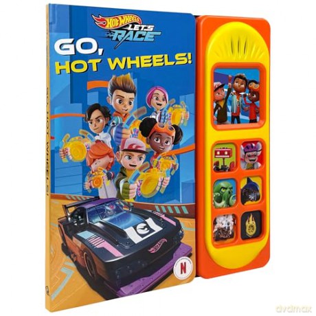 Hot Wheels Let's Race - Go, Hot Wheels! Sound Book - PI Kids - PI Kids [KSIĄŻKA]