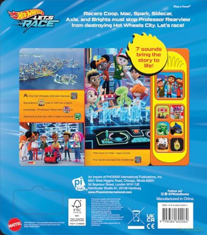 Hot Wheels Let's Race - Go, Hot Wheels! Sound Book - PI Kids - PI Kids [KSIĄŻKA]