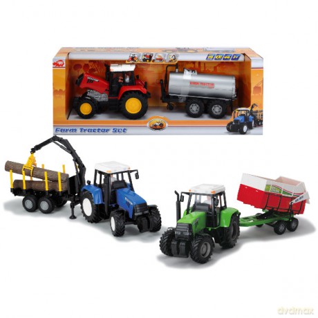 Dickie Traktor Farmera Z Przyczepą [ZABAWKA]