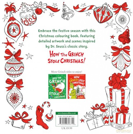 How the Grinch Stole Christmas! Colouring Book: A festive illustrated Christmas colouring book - new for 2025! - Dr. Seuss [KSIĄŻKA]