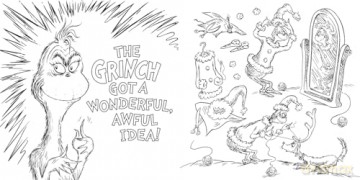 How the Grinch Stole Christmas! Colouring Book: A festive illustrated Christmas colouring book - new for 2025! - Dr. Seuss [KSIĄŻKA]