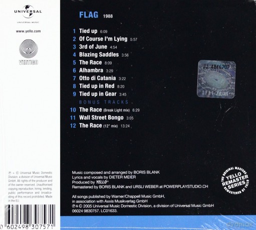 Yello: Flag (Remastered) (digipack) [CD]