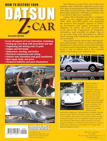 How to Restore Your Datsun Z-Car, Updated: Covers Datsun 240Z, 260Z, and 280Z - James Wick Humble [KSIĄŻKA]