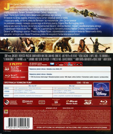 John Carter [Blu-Ray]+[Blu-Ray 3D]