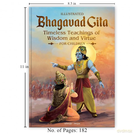 Illustrated Bhagavad Gita for Children-Timeless Teachings of Wisdom and Virtue- Shubha Vilas - Shubha Vilas [KSIĄŻKA]