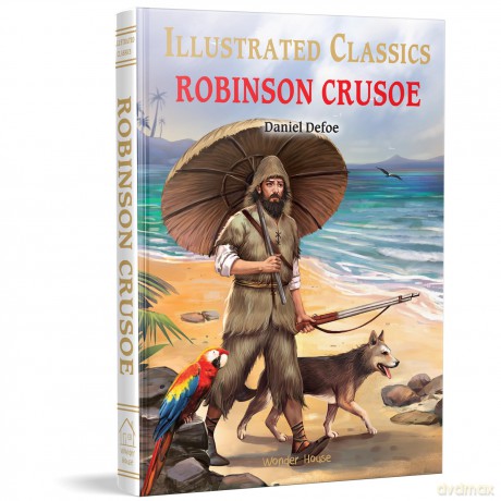 Illustrated Classics - Robinson Crusoe: Abridged Novels With Review Questions - Daniel Defoe [KSIĄŻKA]