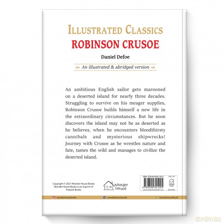 Illustrated Classics - Robinson Crusoe: Abridged Novels With Review Questions - Daniel Defoe [KSIĄŻKA]