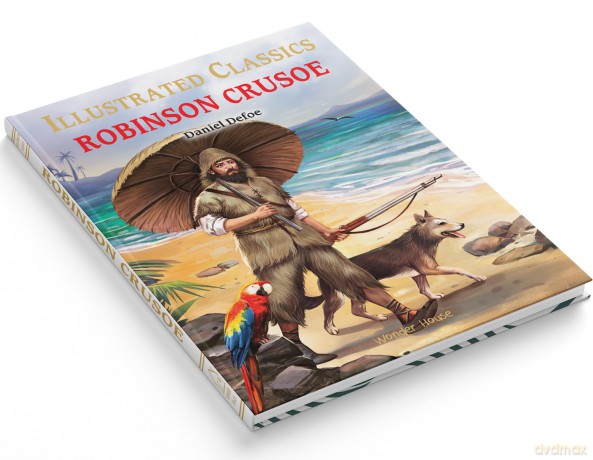 Illustrated Classics - Robinson Crusoe: Abridged Novels With Review Questions - Daniel Defoe [KSIĄŻKA]