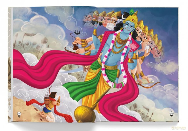 Illustrated Mahabharata: Timeless Tales for Children (Deluxe Edition) - illustrated by Anshuman Pandey and Suresh Kumar Shubha Vilas [KSIĄŻKA]