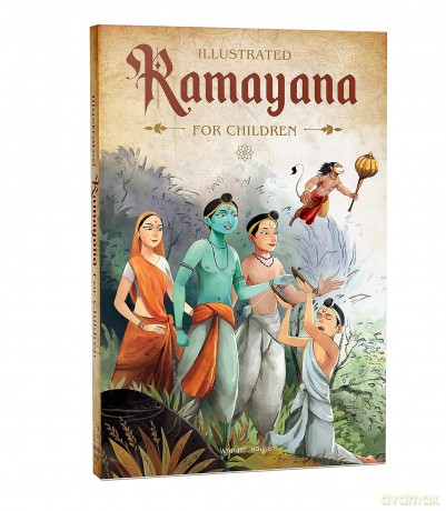 Illustrated Ramayana For Children (Black and White) (Classic Tales from India) - Dr. Shubha Vilas [KSIĄŻKA]