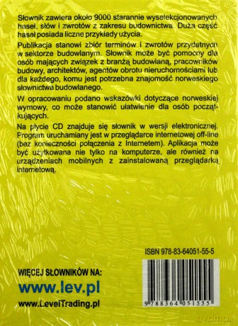 Słownik Budowlany Polsko-Norweski i Norwesko-Polski [KSIĄŻKA]+[CD]