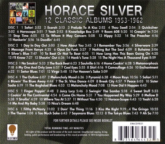 Horace Silver: 12 Classic Albums 1953-1962 [6CD]