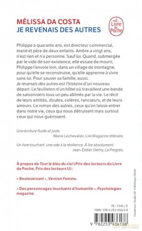 Je revenais des autres: roman (Le livre de poche, 36363) - Melissa Da Costa [KSIĄŻKA]