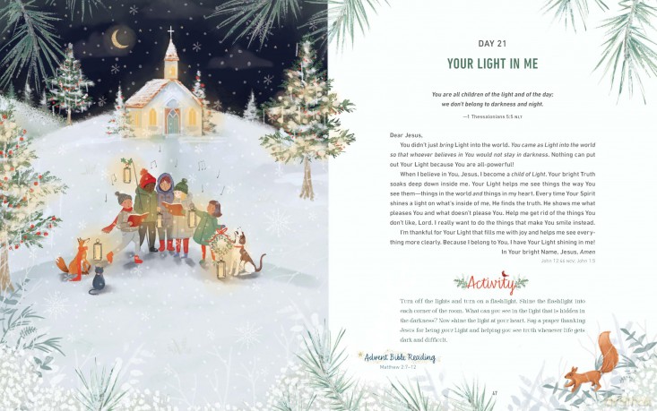 Jesus Listens for Christmas: 25 Prayers and Devotions for Kids - Sarah Young [KSIĄŻKA]