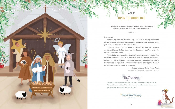 Jesus Listens for Christmas: 25 Prayers and Devotions for Kids - Sarah Young [KSIĄŻKA]