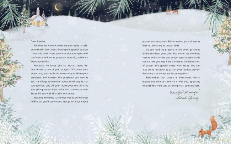 Jesus Listens for Christmas: 25 Prayers and Devotions for Kids - Sarah Young [KSIĄŻKA]