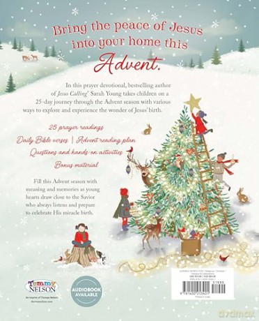 Jesus Listens for Christmas: 25 Prayers and Devotions for Kids - Sarah Young [KSIĄŻKA]