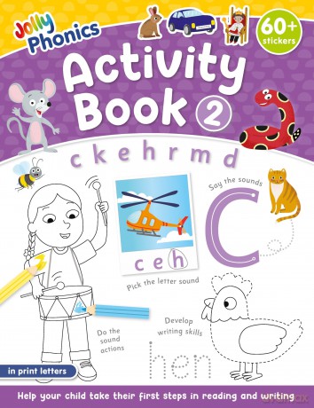 Jolly Phonics Activity Book 2: in Print Letters (American English edition) (Jolly Phonics Activity Books, set 1-7 Updated Edition) - Sara Wernham [KSIĄŻKA]