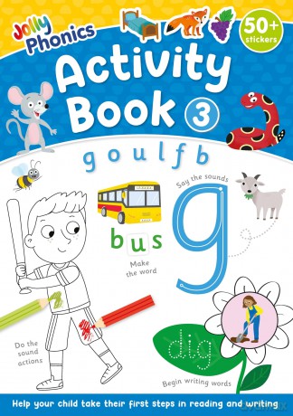 Jolly Phonics Activity Book 3: in Precursive Letters (British English edition) (Jolly Phonics Activity Books, set 1-7 Updated Edition) - Sara Wernham [KSIĄŻKA]