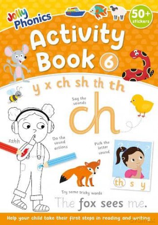Jolly Phonics Activity Book 6: in Precursive Letters (British English edition) (Jolly Phonics Activity Books, set 1-7 Updated Edition) - Sara Wernham [KSIĄŻKA]