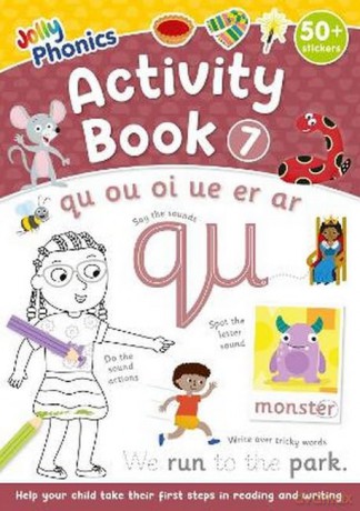 Jolly Phonics Activity Book 7: in Precursive Letters (British English edition) (Jolly Phonics Activity Books, set 1-7 Updated Edition) - Sara Wernham [KSIĄŻKA]