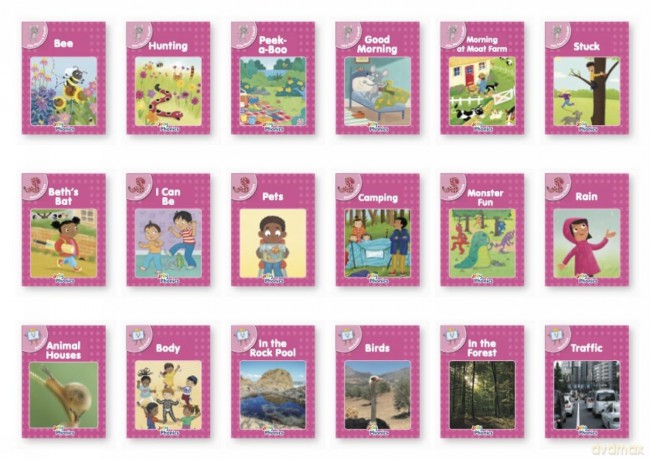 Jolly Phonics Pink Readers Complete Set: in Precursive Letters (British English Edition) - Sara Wernham [KSIĄŻKA]