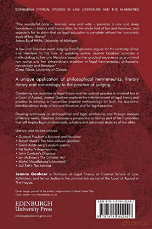 Judging from Experience: Law, Praxis, Humanities (Edinburgh Critical Studies in Law, Literature and the Humanities) - Jeanne Gaakeer [KSIĄŻKA]
