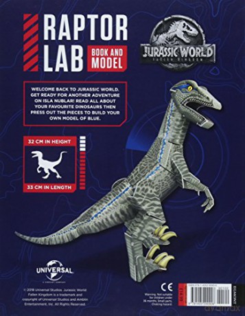 Jurassic World Fallen Kingdom Raptor Lab: Book and Model [KSIĄŻKA]