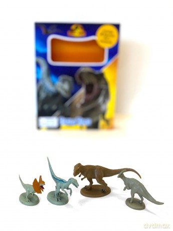 Jurassic World Tattle Tales - Activity Books for kids, 12-page storybook, 4 figurines [KSIĄŻKA]