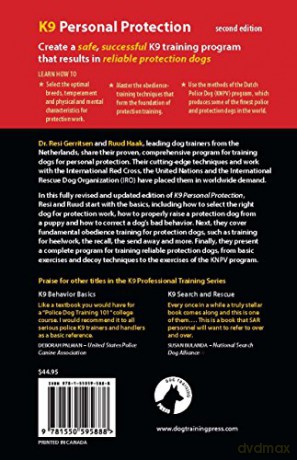 K9 Personal Protection: A Manual for Training Reliable Protection Dogs (K9 Professional Training) - Resi Gerritsen [KSIĄŻKA]