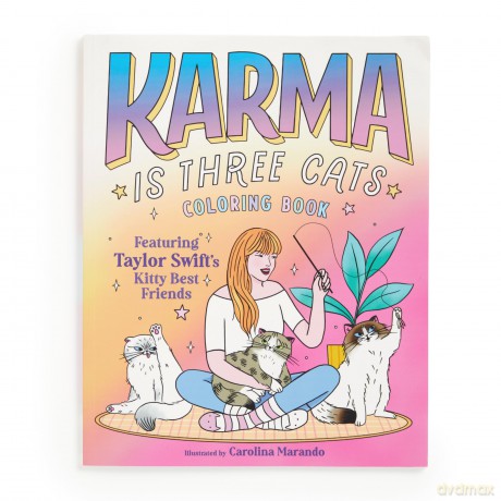 Karma is Three Cats Coloring Book - Mudpuppy [KSIĄŻKA]