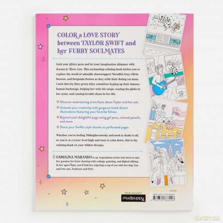Karma is Three Cats Coloring Book - Mudpuppy [KSIĄŻKA]