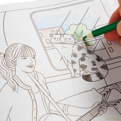 Karma is Three Cats Coloring Book - Mudpuppy [KSIĄŻKA]