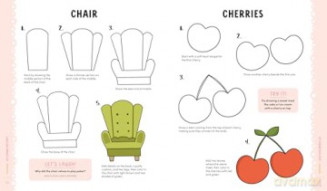KindKids Let's Draw Cute Stuff: 100 Sweet and Simple Drawing Lessons for Creative Kids: 10 - Mandy Ford [KSIĄŻKA]