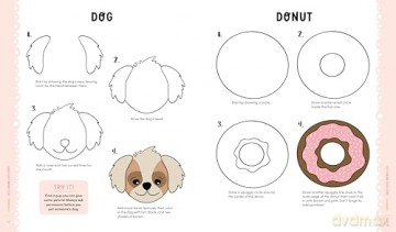 KindKids Let's Draw Cute Stuff: 100 Sweet and Simple Drawing Lessons for Creative Kids: 10 - Mandy Ford [KSIĄŻKA]