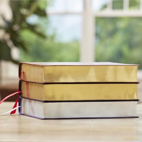 KJV Giant Print End-of-Verse Reference Bible, Black Leathersoft, Red Letter, Comfort Print - Thomas Nelson [KSIĄŻKA]