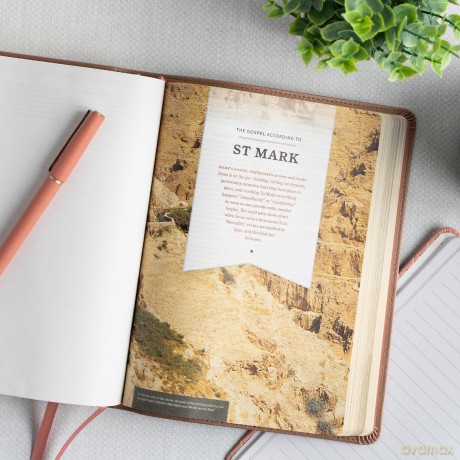 KJV Study Bible, Personal Size Edition, Rose Gold LeatherTouch [KSIĄŻKA]