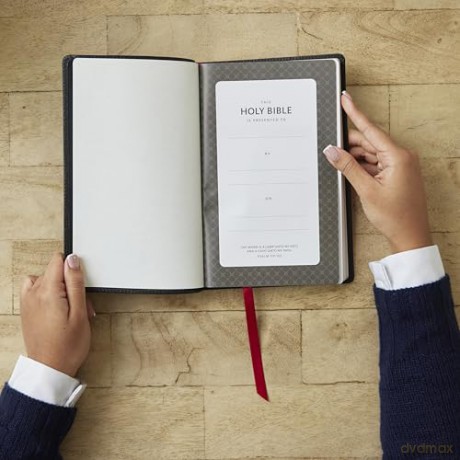 KJV, Personal Size New Testament, Black Genuine Leather, Red Letter, Comfort Print - Thomas Nelson [KSIĄŻKA]