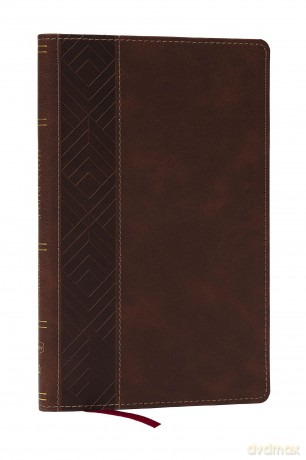 KJV, Personal Size New Testament, Brown Leathersoft, Red Letter, Comfort Print: KJV, New Testament, Brown, Red Letter, Comfort Print - Thomas Nelson [KSIĄŻKA]