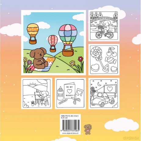 Kokoro Friends: Coloring book with cute scenes and cozy objects (Club Kokoro) - Julia Anna Jes [KSIĄŻKA]