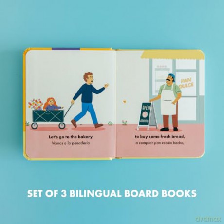 La Plaza: A Collection of Bilingual Books about Numbers, Opposites, and Musical Instruments Inspired by Latin American Culture: 10 (Si Sabo Kids) - Mike Alfaro [KSIĄŻKA]